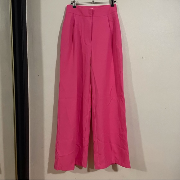 FUCHSIA WIDE LEG PANTS WOMAN SIZE SMALL - Never worn - Picture 1 of 9